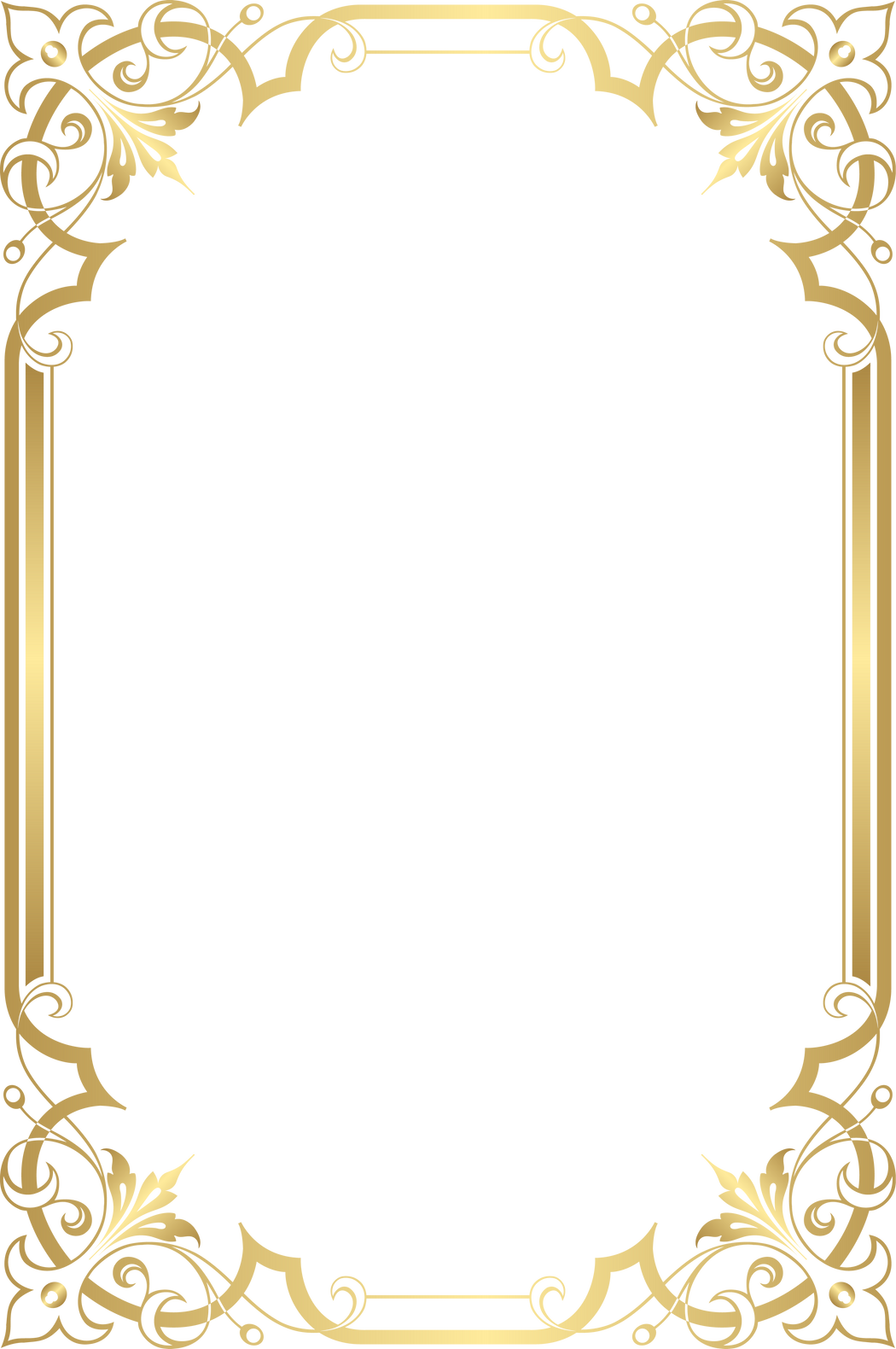 gold border frame illustration